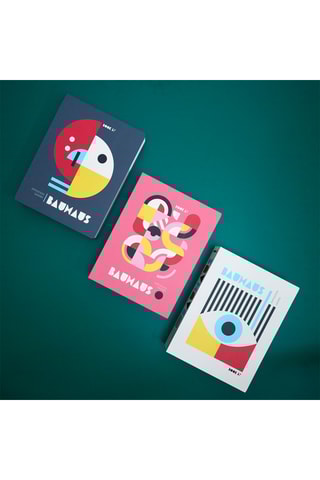 3 boîtes de livre Bauhaus assorties - 33 x 4,2 x 25 cm