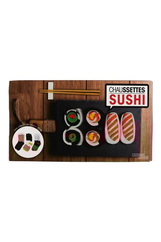 Coffret 3 paires de chaussettes Sushi - Noir