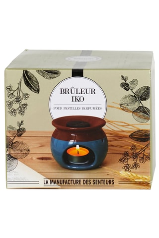 Diffuseur de parfum en céramique - Bleu et marron