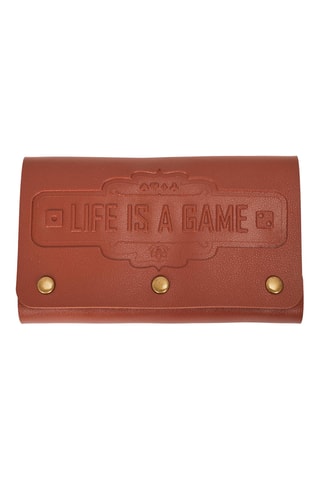 Pochette et étui de jeux de cartes et dés - Life is a Game