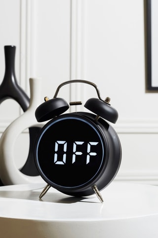 Réveil Rétro Digital - Noir