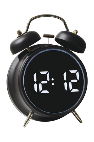 Réveil Rétro Digital - Noir