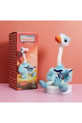 Peluche Autruche dansante Marylin - Bleu