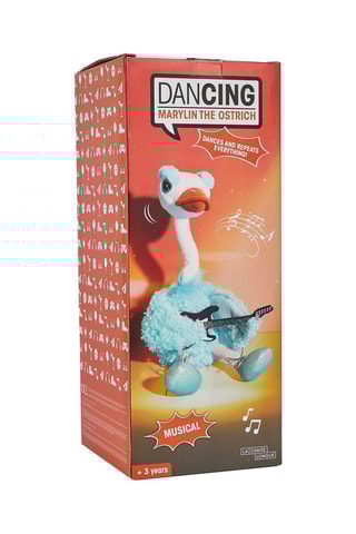 Peluche Autruche dansante Marylin - Bleu