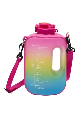 Gourde de motivation Sunset Lover XXL  - Fuschia