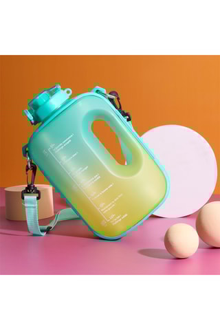 Gourde de motivation Sunset Lover XXL  - Verte