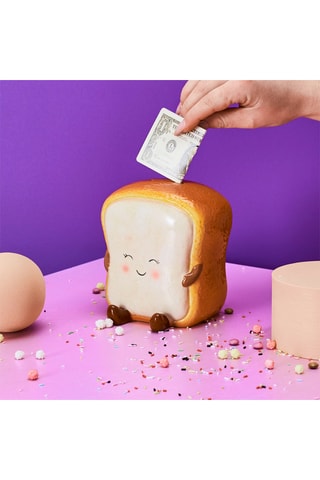 Tirelire Brioche en céramique - Marron