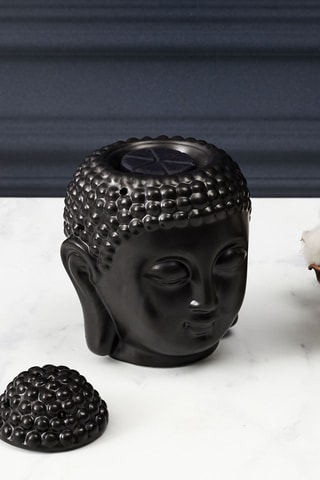 Photophore Bouddha en céramique - Noir