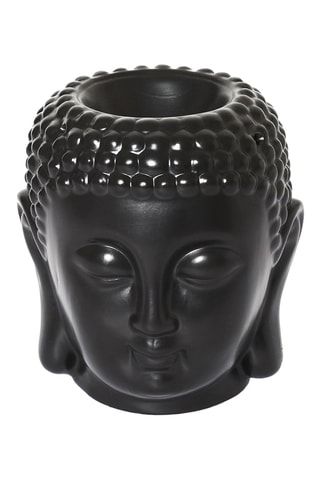 Photophore Bouddha en céramique - Noir