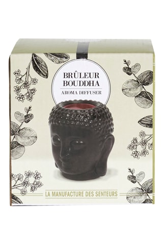 Photophore Bouddha en céramique - Noir
