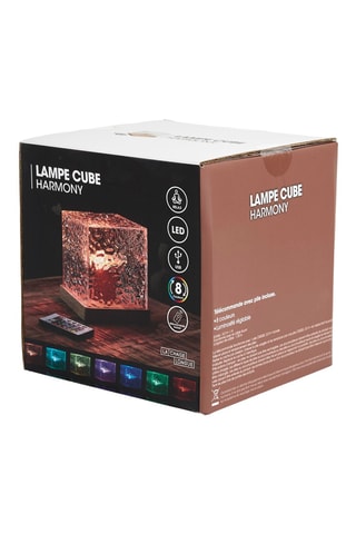 Lampe Cube Harmony  à poser - bleu