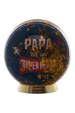 Boule à neige cadre photo "Papa" - Bleu