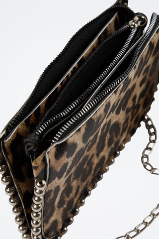 Mala a tiracolo - Castanho e bege