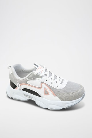 Sapatilhas - Branco e cinzento