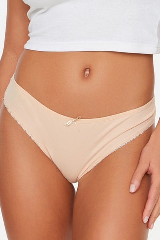 3 tangas - Bege e branco