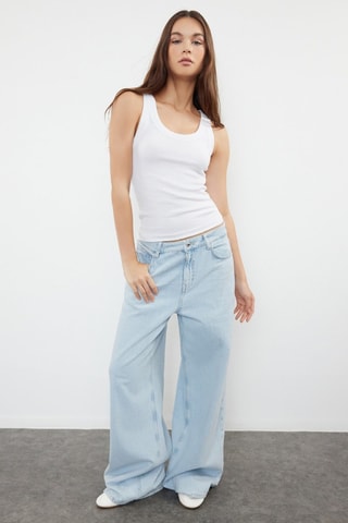 Camisola de alças - Branco