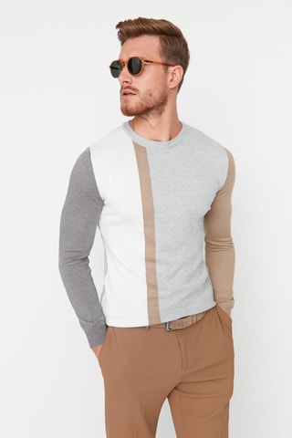 Camisola Cinzento-claro mesclado