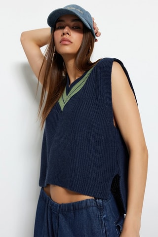 Camisola sem mangas Índigo