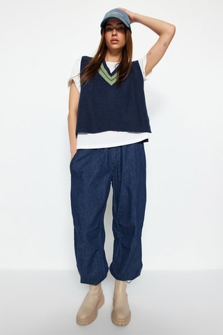 Camisola sem mangas Índigo