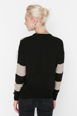 Camisola Camel e preto