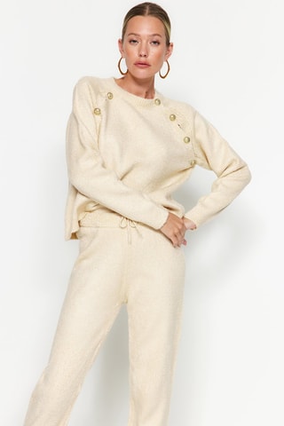 Camisola e calças de treino Bege