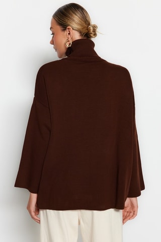 Camisola oversize - Castanho