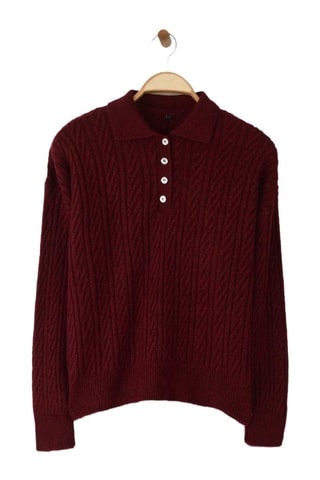 Camisola oversize - Bordô