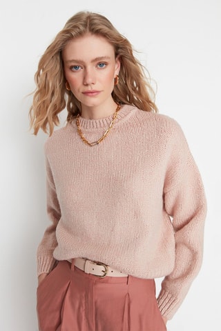 Camisola oversize - Rosa-maquilhagem