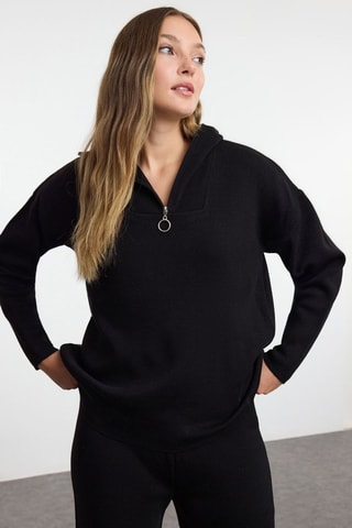 Camisola e calças - Preto