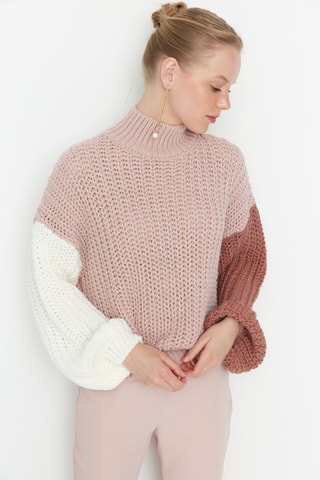 Camisola oversize - Rosa-maquilhagem