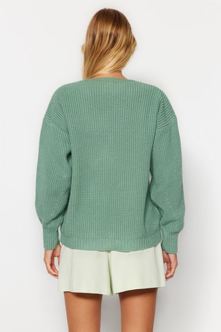 Casaco de malha Verde-água