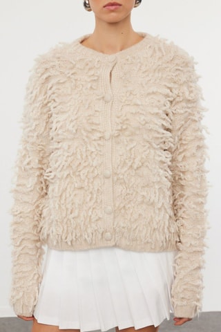 Casaco de malha - Bege