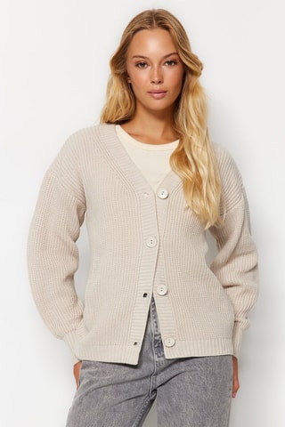 Casaco de malha Bege