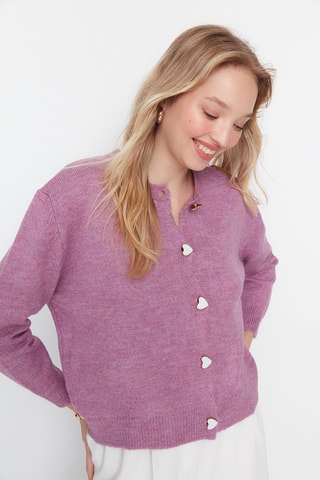 Casaco de malha Malva