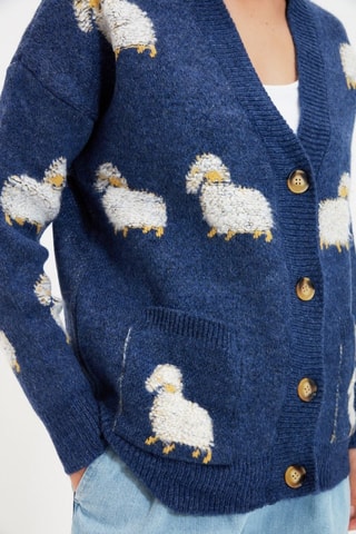 Casaco de malha - Azul