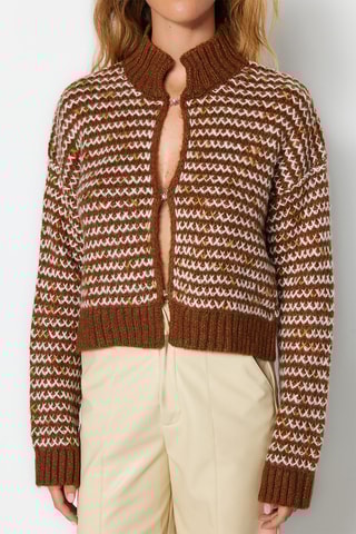 Casaco de malha Castanho