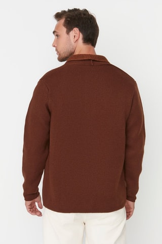 Casaco de malha Canela