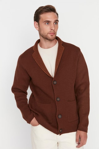 Casaco de malha Canela