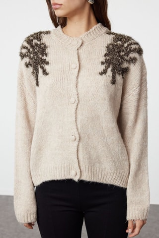 Casaco de malha - Bege