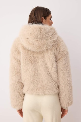 Casaco de malha oversize - Bege