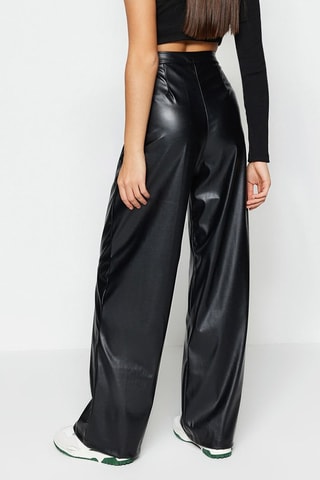 Calças wide legs - Preto