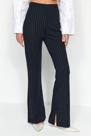 Calças flare - Preto