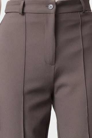 Calças de cintura subida - Cinzento