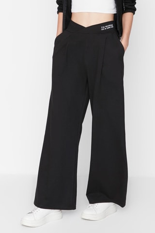 Calças wide legs Preto