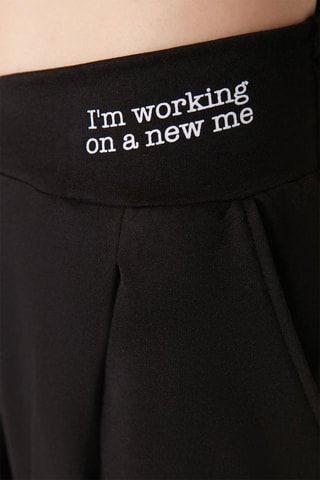 Calças wide legs Preto