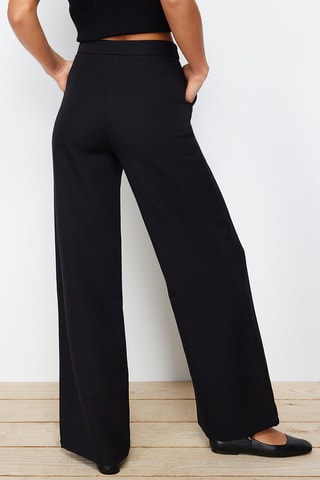 Calças wide legs - Preto