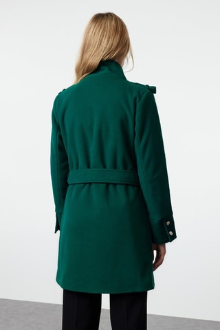 Sobretudo regular - Verde-esmeralda