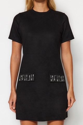 Vestido direito - Preto