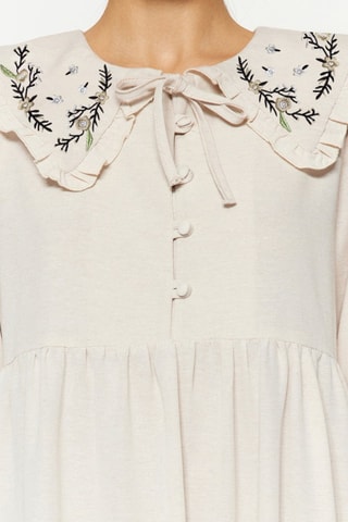 Robe longue - Crème