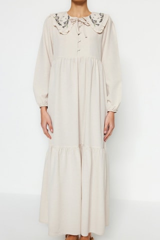 Robe longue - Crème